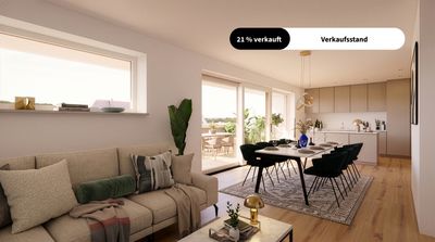 Exklusive Penthousewohnung mit großer Dachterrasse – Neubau in KfW-40-QNG Bauweise
