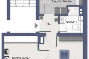 E.- Altenessen-Süd, gemütliche 2-Zimmer -Whg,  DG rechts – Hövelstr. 150, 45326 Altenessen-Süd, Essen – Vorschaubild 7