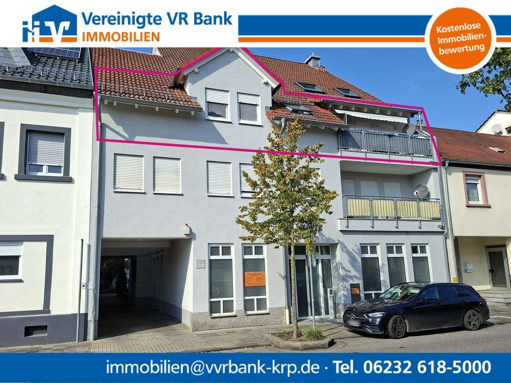 Immobilie in Römerberg - Charmante 3-Zimmer-Etagenwohnung im Ortskern von Römerberg-Mechtersheim - Bild 0