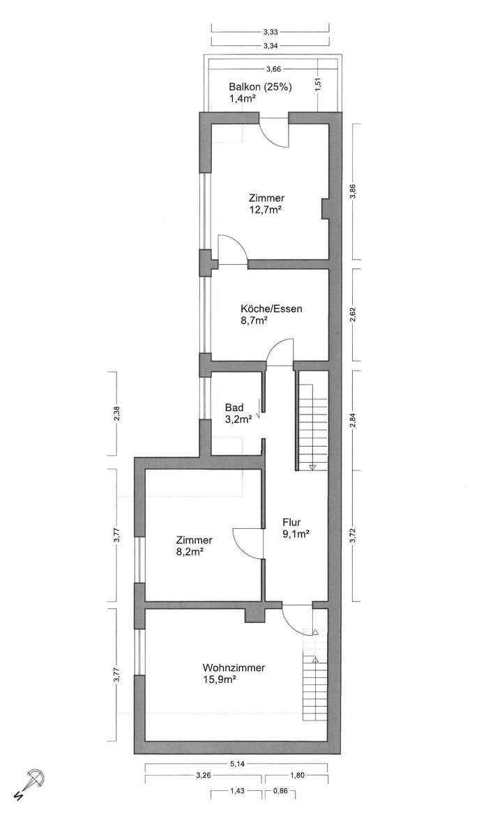 Grundriss Obergeschoss