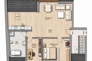 Moderne Dachgeschosswohnung mit Dachterrasse, Fußbodenheizung und Stellplatz in Köln-Merkenich – Merkenicher Hauptstraße 103, 50769 Merkenich, Köln – Vorschaubild 12
