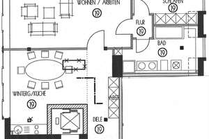 Großzügige und helle, renovierte 2-Zimmer-Dachgeschoß-Wohnung mit Lift in Sendling – Senserstr. 15, 81371 Sendlinger Feld, München – Vorschaubild 3
