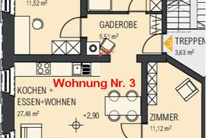 Historisch Gut Wohnen am Marktplatz: 2,5-Zimmer-Wohnung in Adelsdorf, EBK, Parkett, Holzfenster – Marktplatz 18, 91325 Adelsdorf – Vorschaubild 2