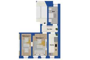 Wohnen in Leipzig: Gemütliche 2-Zimmer-Wohnung im Dachgeschoss – Lilienthalstraße 3, 4357 Mockau-Nord, Leipzig – Vorschaubild 4