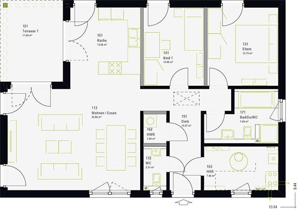 Immobilie in Dittenheim - Dieser wunderschöne Bungalow als Ihr neuer Lebensmittelpunkt - Bild 2