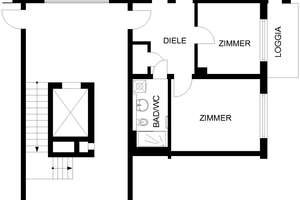 3 Zimmer Wohnung  in Hagen / Staffelmiete – Ährenstr. 12, 58135 Haspe-West, Hagen – Vorschaubild 2