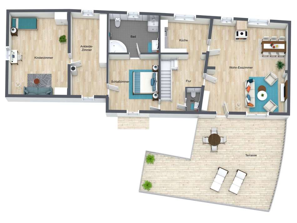 Grundriss Steinweiler OG (3D)