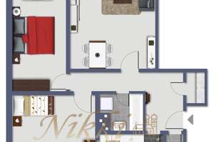 EINZIEHEN und WOHL FÜHLEN! Moderne 3-Zimmer-Wohnung mit hochwertiger Einbauküche und schöner Loggia – Die vollständige Adresse der Immobilie erhältst du vom Anbieter., 81927 Johanneskirchen, München – Vorschaubild 14