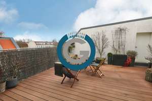 LOFT-STYLE PENTHOUSE MIT AUFZUG - STILVOLLE EINBAUKÜCHE & EINBAUTEN - SONNIGE TERRASSE & KAMIN – Oldenburger Str. 2, 10551 Moabit, Berlin – Vorschaubild 1