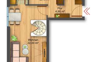 Idyllische 2-Zimmer-Wohnung mit Hobbyraum, Terrasse und großem Gartenanteil in naturnaher Lage – Am Putjatinpark 8, 1259 Kleinzschachwitz, Dresden – Vorschaubild 5
