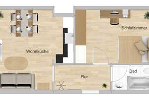 Südviertel 50 qm möbliert – Gärtner Str. 25, 45128 Südviertel, Essen – Vorschaubild 11