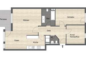 Erdgeschosswohnung mit Terrasse, Gartenanteil und Stellplatz in toller Wohnlage von Wiesbaden-Südost – Die vollständige Adresse der Immobilie erhältst du vom Anbieter., 65189 Südost, Wiesbaden – Vorschaubild 16