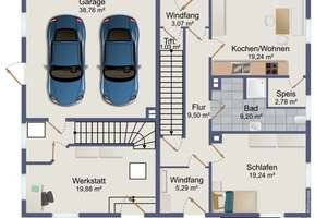 Großzügiges, familienfreundliches Einfamilienhaus -
mit viel Potenzial und Raum für Ideen – Die vollständige Adresse der Immobilie erhältst du vom Anbieter., 86923 Finning – Vorschaubild 23