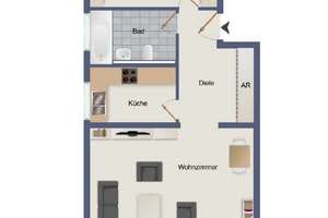 2-Zimmer-Wohnung in BS-Schapen mit Carport – Buchhorstblick X, 38104 Volkmarode, Braunschweig – Vorschaubild 4