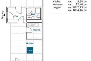 Etwas besonderes: praktische 2-Zimmer-Wohnung