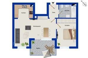 Moderne 2-Zimmer-Wohnung in München-Ramersdorf – Die vollständige Adresse der Immobilie erhältst du vom Anbieter., 81737 Altperlach, München – Vorschaubild 10