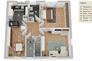 RESERVIERT! Zweifamilienhaus am Waldrand –saniert in Behringersdorf inkl. Garage und Stellpl – Nürnberger Land (Kreis) – Vorschaubild 18