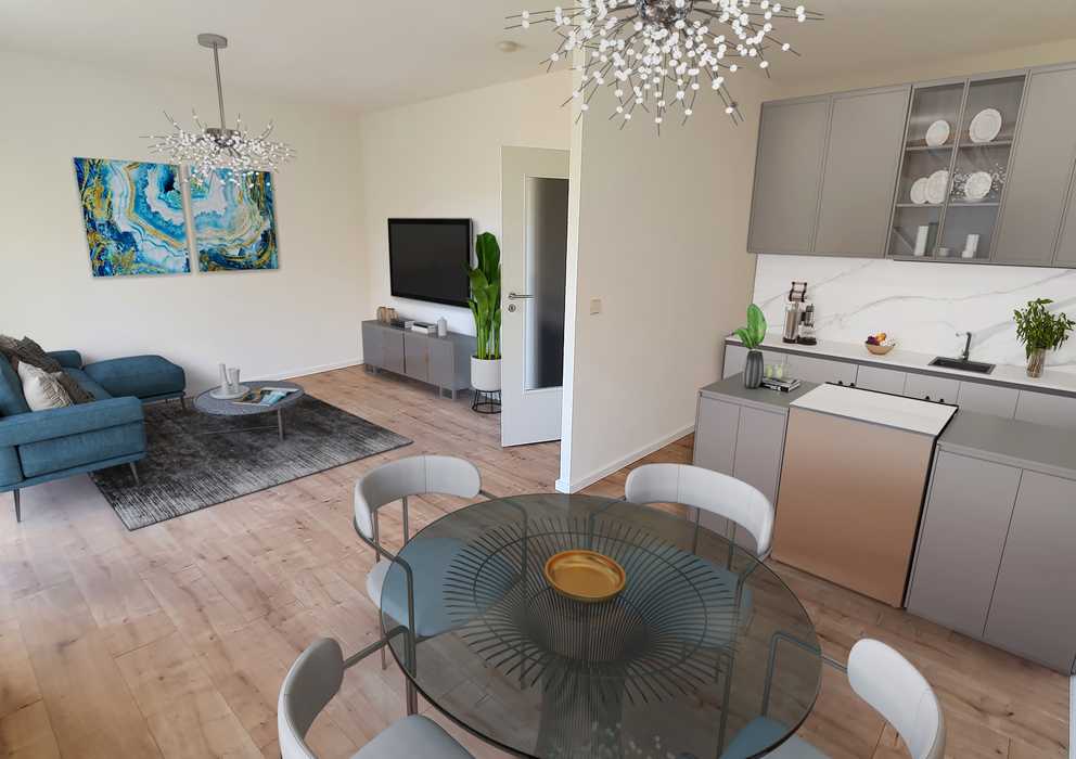 3-Zimmer-Wohnung zum Wohlfühlen mit einer schönen Aussicht