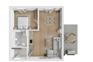 Moderne 2-Zimmer mit Terrasse und Stellplatz – Godesberger Allee 106a, 53175 Hochkreuz, Bonn – Vorschaubild 14