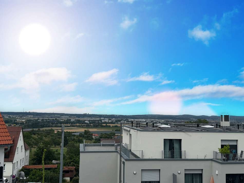 Aussicht vom Balkon