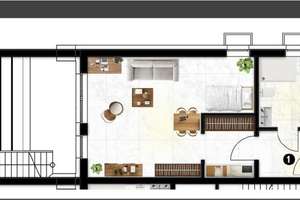 Erstbezug in Rheinnähe! 1 Zi.- Terrassenwohnung ca. 50m², Kellerraum