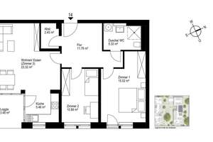 Barrierefreie 3-Zimmer-Wohnung mit Aufzug – 79115 Haslach-Gartenstadt, Freiburg im Breisgau – Vorschaubild 7
