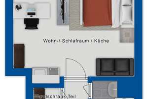 Apartment mit Ausblick im Kölner Zentrum – Die vollständige Adresse der Immobilie erhältst du vom Anbieter., 50674 Neustadt/Süd, Köln – Vorschaubild 3