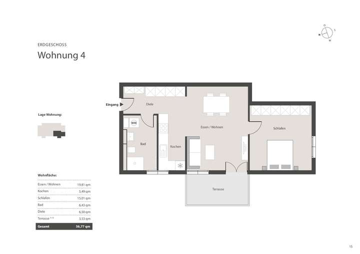 Wohnungsgrundriss ETW 4