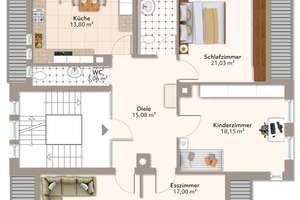4-Zi-Altbauwohnung, 121 m², ein Schmuckstück in Pforzheimer Toplage – Die vollständige Adresse der Immobilie erhältst du vom Anbieter., 75173 Südweststadt, Pforzheim – Vorschaubild 15