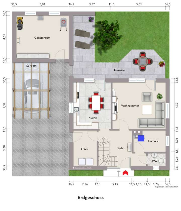 Grundriss Erdgeschoss