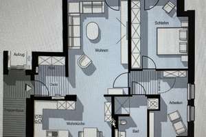 Wohnen am Wasser: Barrierefreie Neubauwohnung im Erdgeschoss! 93m² mit Balkon! Erstbezug! – Lange Str. 98b, 44532 Mitte, Lünen – Vorschaubild 8