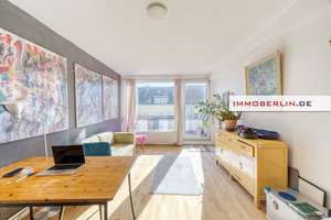 IMMOBERLIN.DE - Stimmungsvolle Dachgeschosswohnung mit Südterrasse in komfortabler Neukölln-Lage