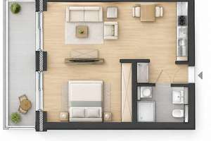 Investieren in Oldenburg Donnerschwee - Vermietete 2-Zimmer-Wohnung – 26123 Ohmstede, Oldenburg (Oldenburg) – Vorschaubild 4
