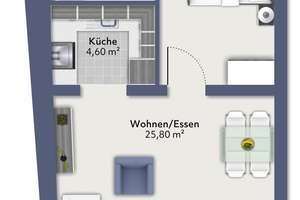 Heidelberg / Gaisbergstraße 
 - sanierter Altbau - 
Stilvolle 2-Zimmer-Wohnung 
mit Loft-Charakte – Die vollständige Adresse der Immobilie erhältst du vom Anbieter., 69115 Weststadt, Heidelberg – Vorschaubild 2