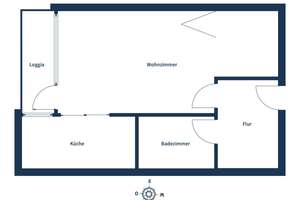 Gepflegtes 1-Zimmer-Apartment mit Loggia, Stellplatz und Aufzug - für Kapitalanleger – Die vollständige Adresse der Immobilie erhältst du vom Anbieter., 22453 Groß Borstel, Hamburg – Vorschaubild 12