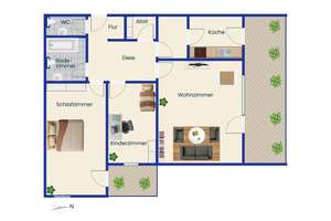 Ruhig gelegene 3-Zimmer-Wohnung in München-Pasing - verfügbar ab sofort – Die vollständige Adresse der Immobilie erhältst du vom Anbieter., 81245 Obermenzing, München – Vorschaubild 14