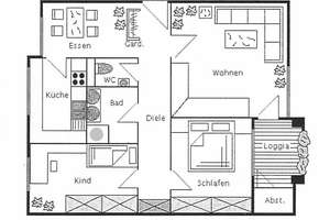 Schöne, renovierte 3 Zi-Whg. (ca. 83 m²) mit Balkon, EBK und TG – Die vollständige Adresse der Immobilie erhältst du vom Anbieter., 70195 Botnang-Nord, Stuttgart – Vorschaubild 9