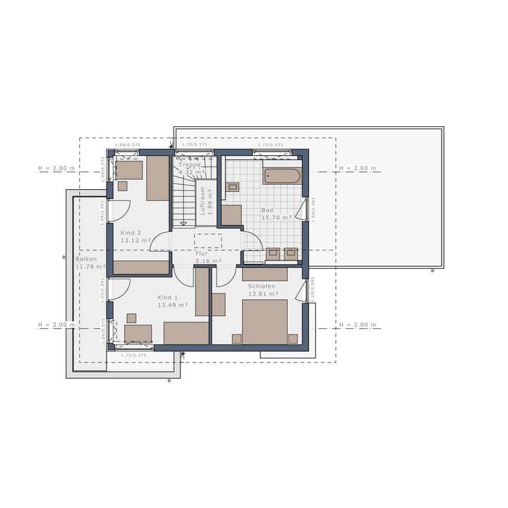 Grundriss Obergeschoss