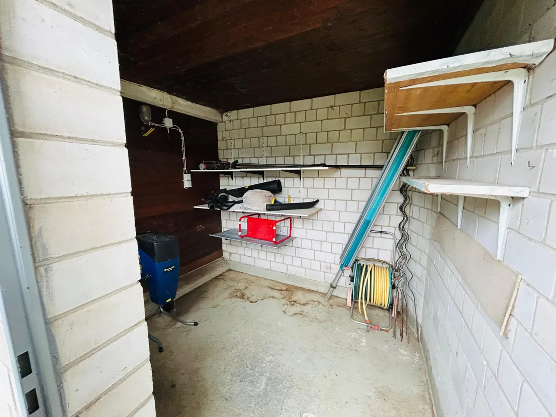 Idyllisch wohnen... Ihr Bungalow in grüner Ruhelage von Salzgitter- Bad – Abstellraum im Garten