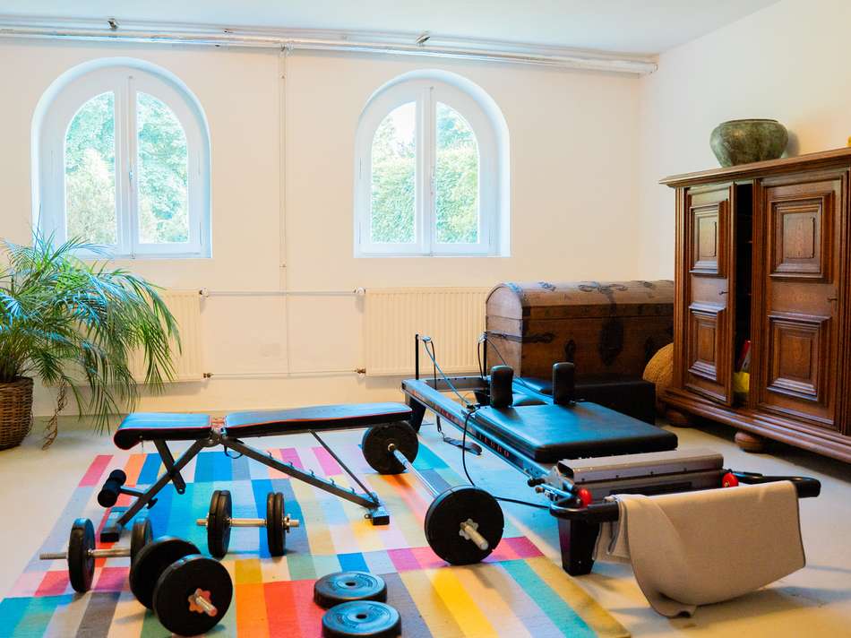 Fitnessraum im Souterrain