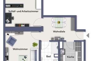 Einziehen statt renovieren: 2 Zimmer, Wohndiele, Balkon und moderner Wohnkomfort im Agnesviertel. – Die vollständige Adresse der Immobilie erhältst du vom Anbieter., 50670 Altstadt/Süd, Köln – Vorschaubild 10