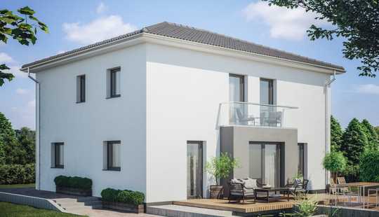 Bild von Großzügige Stadtvilla mit Balkon auf schönem, sonnenverwöhntem Grundstück