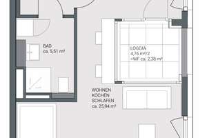 1 Zimmer-Wohnung zur Zwischenmiete (Nachmieter gesucht) – Hofmannstraße 31b, 81379 Obersendling, München – Vorschaubild 16