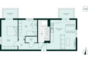 Komfortables Wohnen mit zwei Balkonen – Köpenicker Allee 135, 10318 Karlshorst, Berlin – Vorschaubild 7