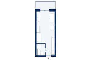 B12: Balkon "ins Grüne": 1-Zimmer-Apartment im 1. OG – Hausdorffstraße 348, 53129 Dottendorf, Bonn – Vorschaubild 3