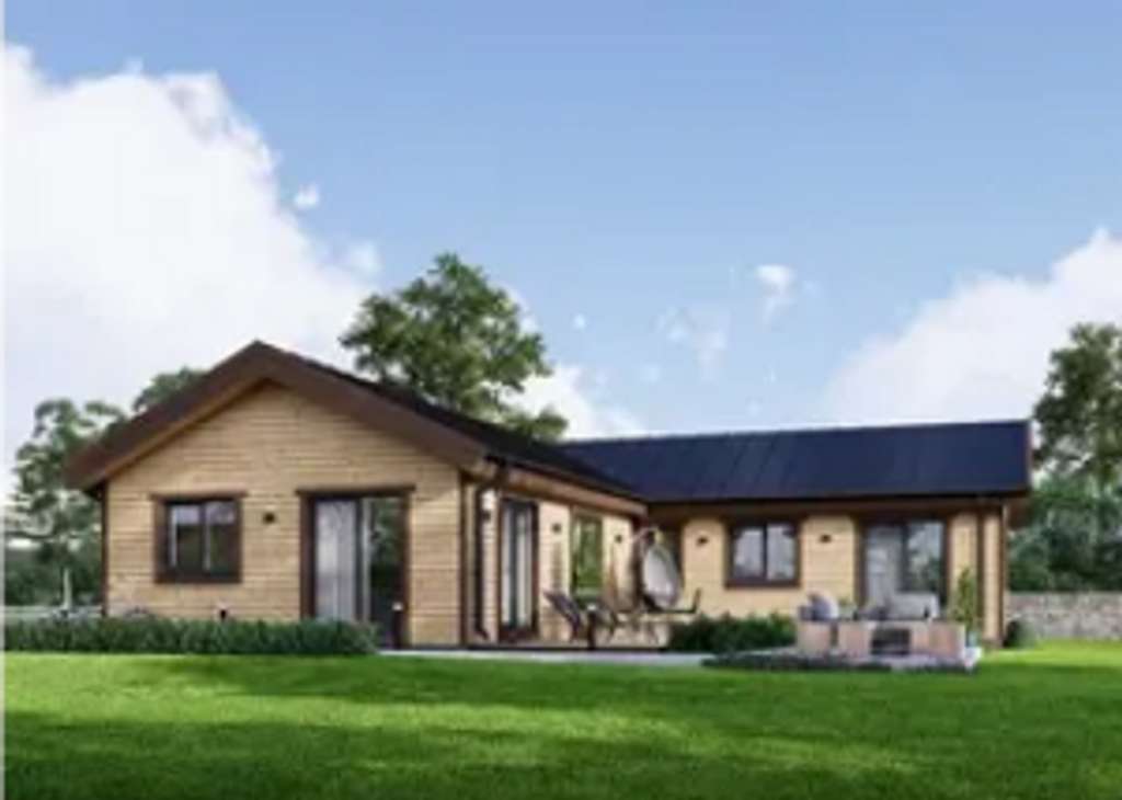 Fertighaus aus Holz (isoliert, KFW55) 118 m²