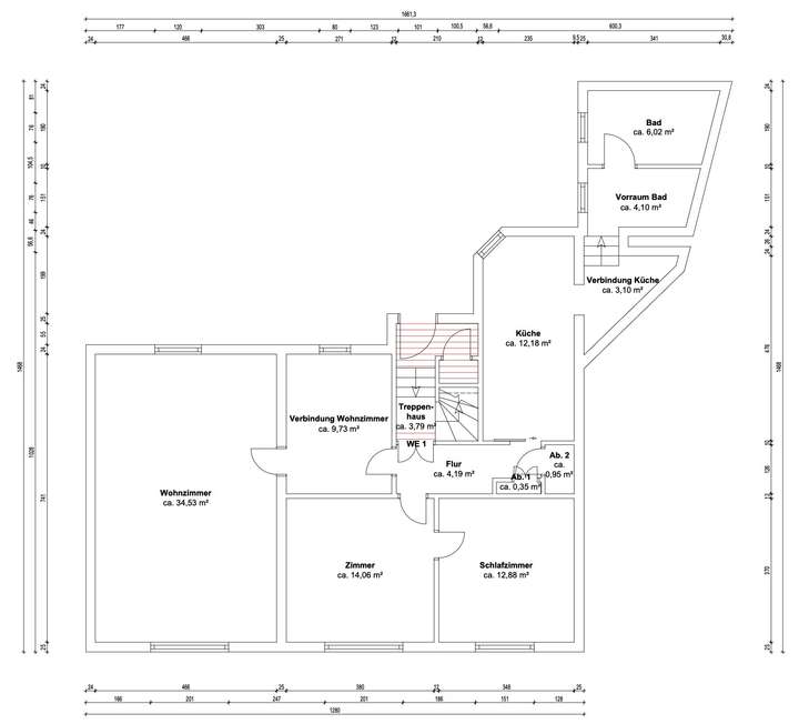 Grundriss Wohnung EG