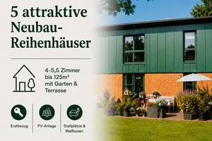 Neubau-Erstbezug: 5 Zimmer Reihenhaus, 110 m², Garten, Terrasse, Wallbox in Neumünster-Gadeland – Segeberger Str. 59, 24539 Gadeland, Neumünster – Vorschaubild 1