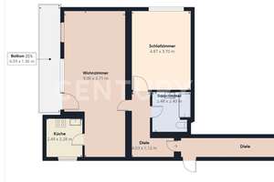 Stilvolle 2 ZKB-Wohnung mit Balkon in begehrter Wohnlage von SB - Scheidterberg – Die vollständige Adresse der Immobilie erhältst du vom Anbieter., 66133 Scheidt, Saarbrücken – Vorschaubild 21
