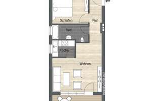 Ideal für Singles oder Paare – 2-Zimmer-Wohnung in Versbach – Die vollständige Adresse der Immobilie erhältst du vom Anbieter., 97078 Versbach, Würzburg – Vorschaubild 8